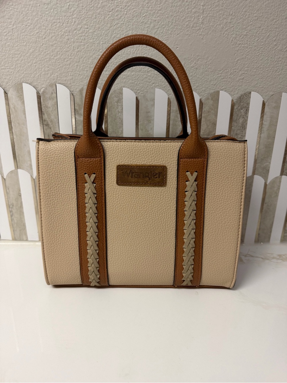 Wrangler Montana West Braided Two-Tone  Handbag